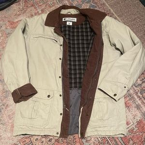 Vintage Columbia Wool Lined Chore Coat